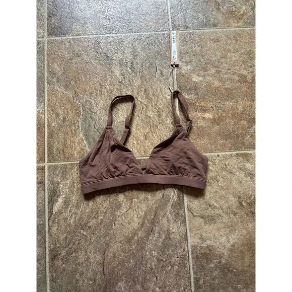 Skims Fits Everybody Triangle Bralette Jasper Size XS - Picture 4 of 9